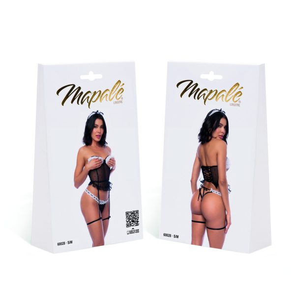 Costume French Maid - Bustier Set - L/XL - Black