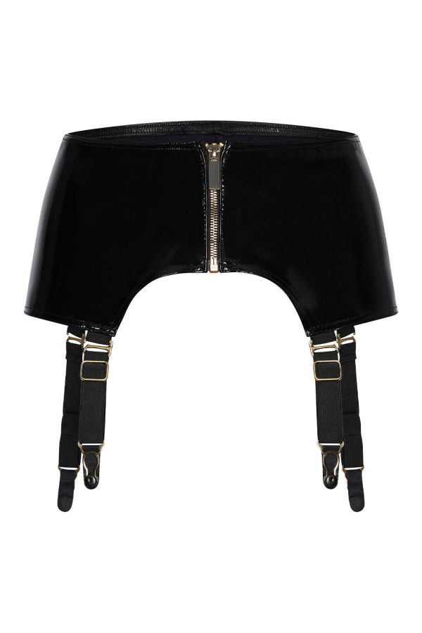 Alternative view of GUILTY PLEASURE MIDNIGHT SUSPENDER BELT BLACK, L