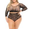 BACK ME UP 2PC SHORT SET BLACK - Anelma erotic lingerie