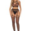 RANT WITH IT 2PC BRA SET BLACK