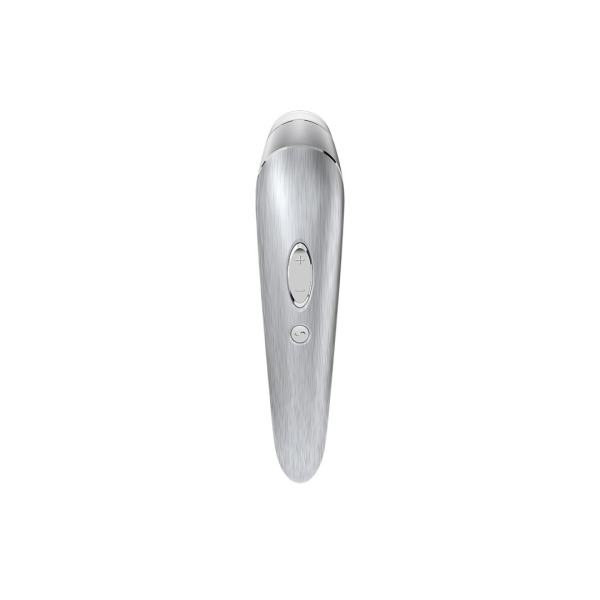 Made with genuine leather and prescious metalsSimultaneous stimulation of the clitoris using pressure waves and vibrations11 pressure wave intensities and 10 vibration programmes offer variety for ultimate pleasureWhisper mode2 separately controllable motors/