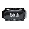 Bitch - Printed Satin Mask - Black