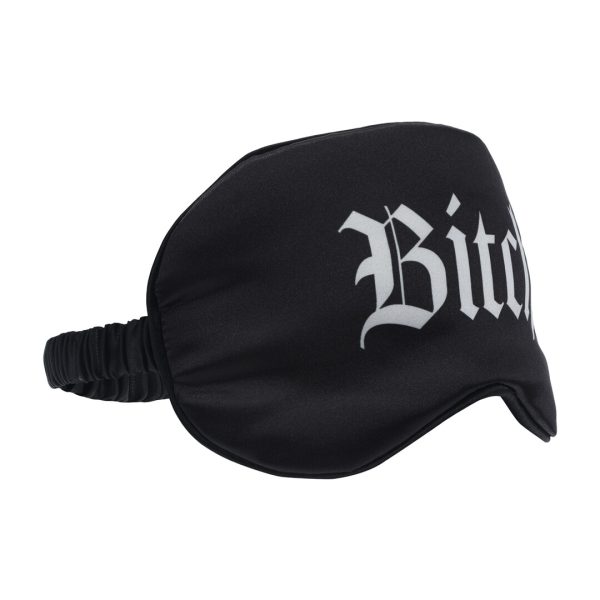 Alternative view of Bitch - Printed Satin Mask - Black
