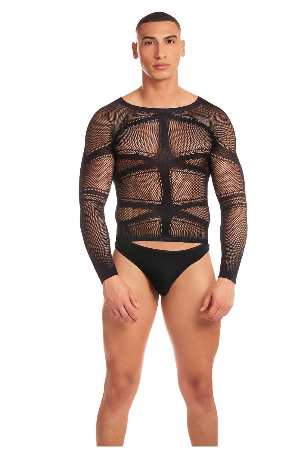 RAINBOW PARTY CAM BOY 2 PCS SET BLACK erotic lingerie