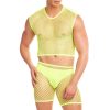 RAINBOW PARTY NET-BULA 3 PCS SET YELLOW, L/XL