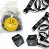 INEDIT Kit Bag Premium Organza Ties Black with Dice Set
