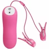 Baile Romantic Wave Adjustable Vibrating Clamps with Electroshock Fuchsia - Boutique Anelma Baile Romantic Wave Adjustable Vibrating Clamps with Electroshock Fuchsia