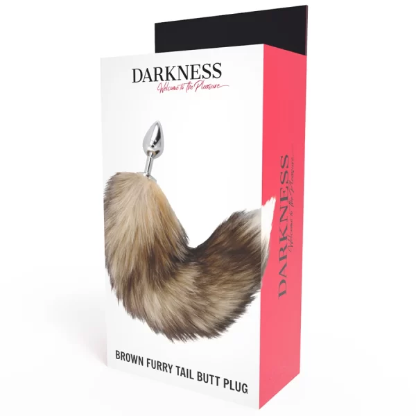 <b>Discover the Darkness Silver Plug with Faux Fur Tail â€“ 8 cm</b><br><br>Enhance your collection with the Darkness Silver Plug