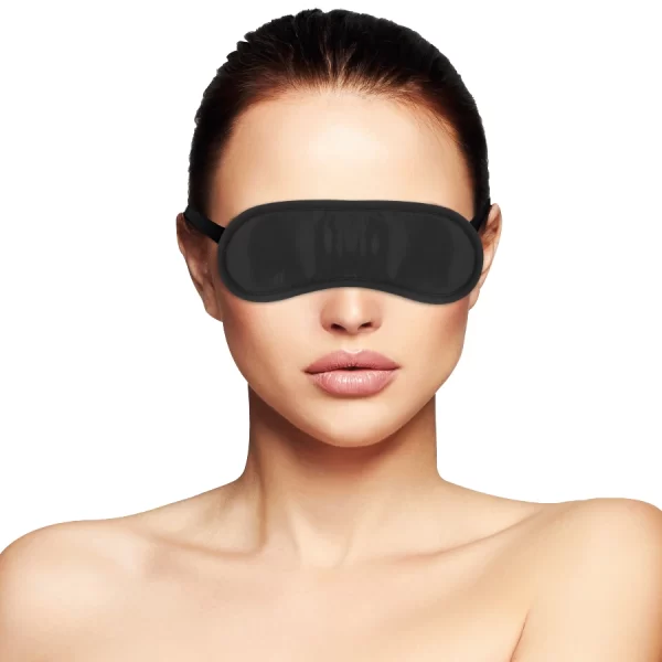 <p>Discover the stylish and versatile <strong>Darkness Satin Black Eye Mask</strong>