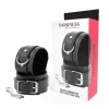Darkness Black Adjustable Wrist Cuffs with Double Reinforcement