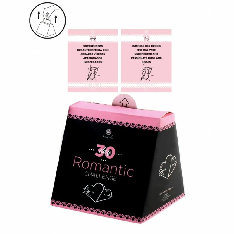 Secret Play Romantic Challenge Cards 30pcs Bilingual 110x110mm adult funny
