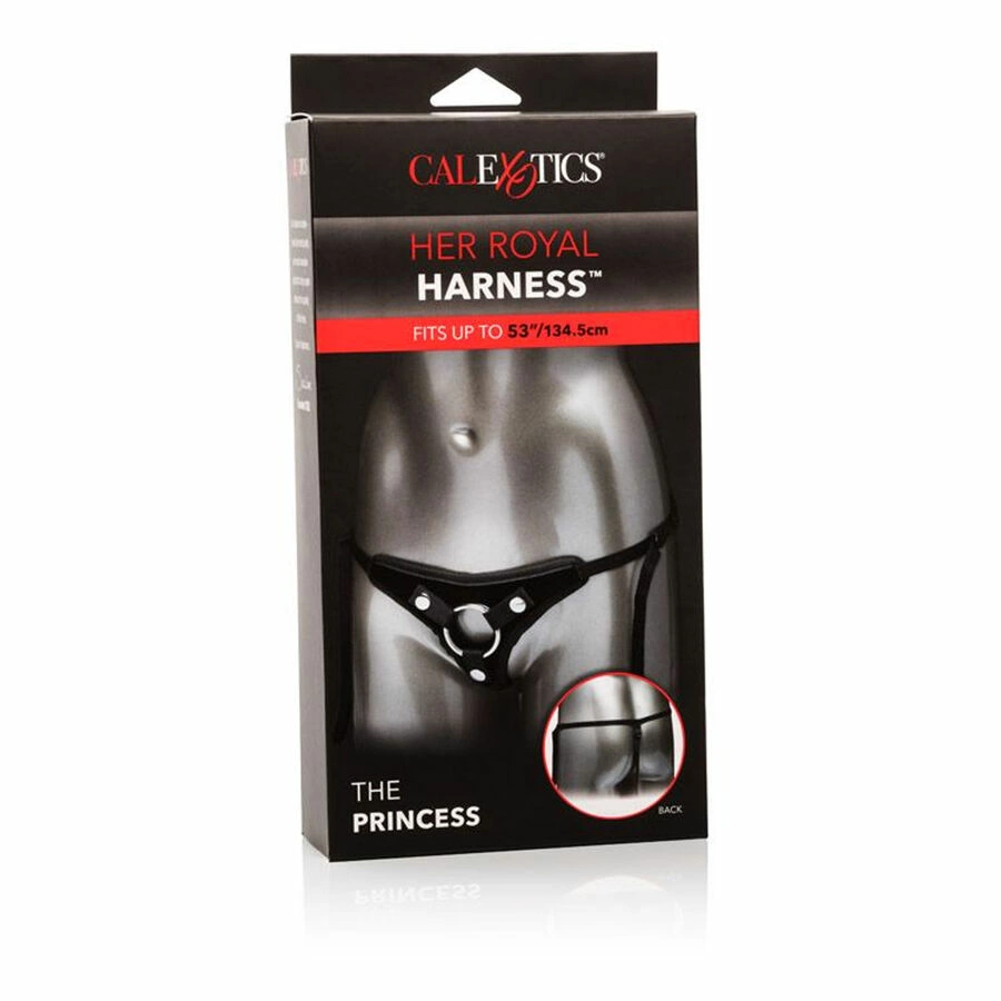 CalExotics Her Royal Harness Princess luksusowa uprząż uniwersalna - Boutique Anelma <strong>CalExotics Her Royal Harness Princess Adjustable Velvet Strap System</strong> is a premium accessory designed for superior comfort and a customizable fit. Crafted from soft velvet fabric