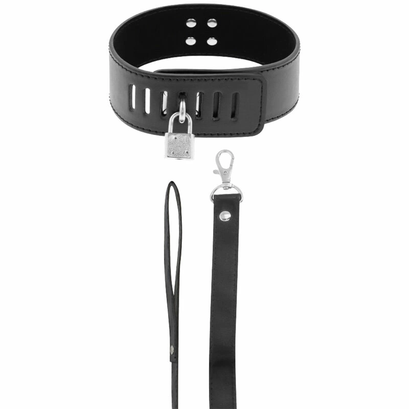 Obroże - Boutique Anelma modern appearance suitable for various scenarios.<br><br>The set includes a solid padlock for reliable fastening