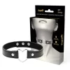Coquette Chic Desire Vegan Leather Heart Accessory Collar Adjustable