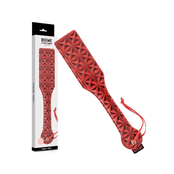 <h2>BEGME Red Edition Vegan Leather Impact Paddle â€“ Durable & Stylish Design</h2>