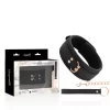 Coquette Chic Desire Vegan Leather Collar with Metal Chain