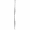 ALL BLACK Flexible Silicone Urethral Sound 24cm 8-10mm Black