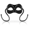 OHMAMA Classic Opaque Black Mask - Unisex Satin Ribbon Design