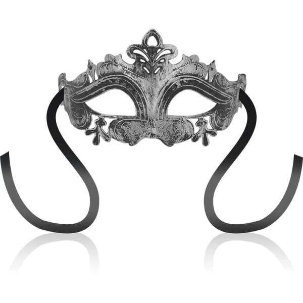 OHMAMA Venetian Style Silver Mask - Embossed Rigid Design