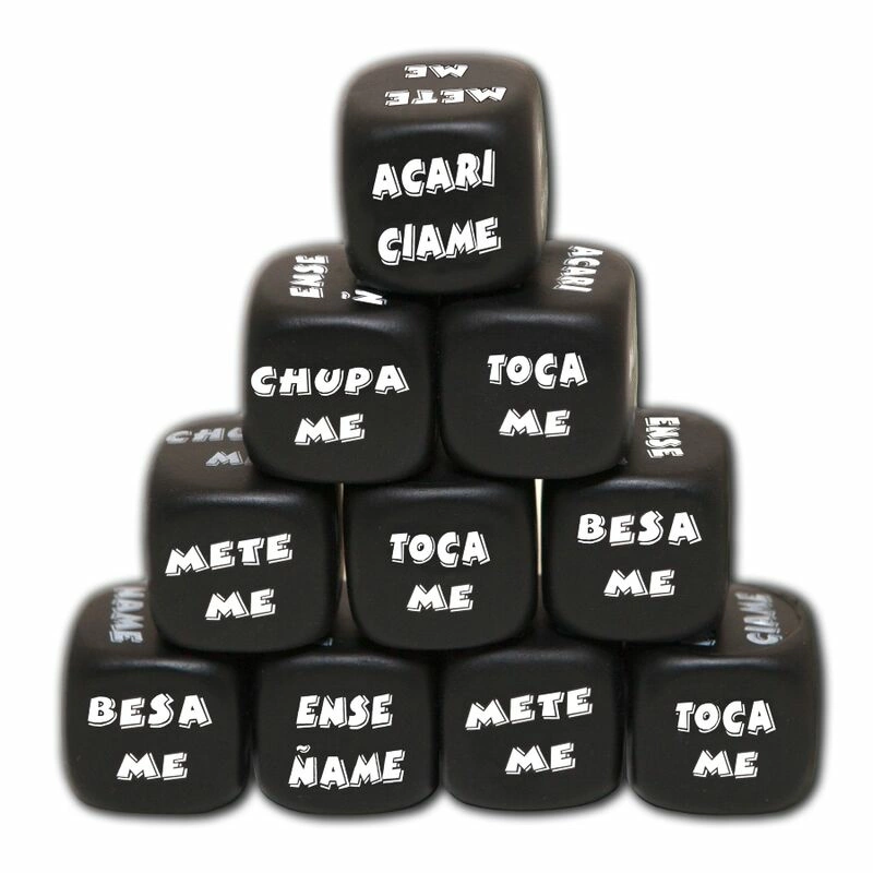 Diablo Picante Black Action Dice Set 25 mm - Party Game for Adults adult funny