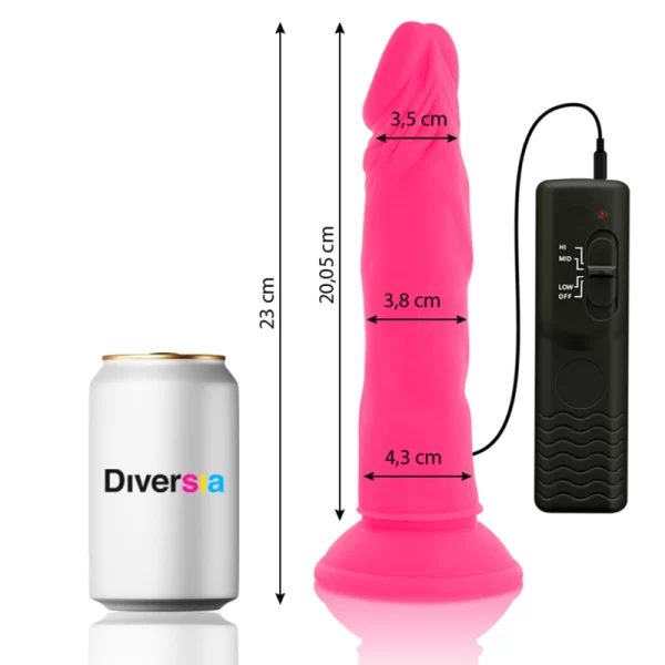 Diversia Flexible Vibrating Intimate Device Pink 23cm