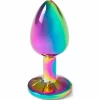 Secret Play Metal Plug Rainbow Small 7cm - Compact Aluminum Jewel Base