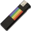 PRIDE Black Rechargeable Lighter with LGBT Flag Emblem - Boutique Anelma adult funny