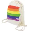 PRIDE Cotton Backpack with Rainbow Flag Design - Lightweight & Durable adult funny