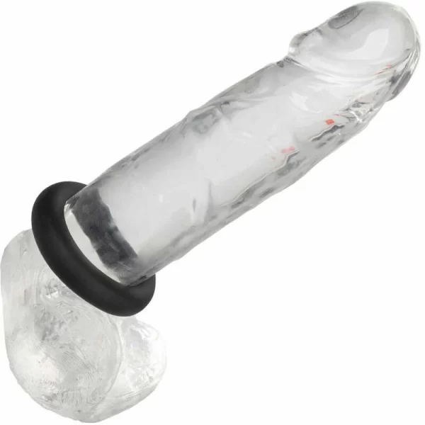 CalExotics Alpha Liquid Silicone Medium Support Ring Black 2cm