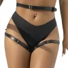 Subblime Leather Waist & Leg Harness Black - Adjustable Universal Fit