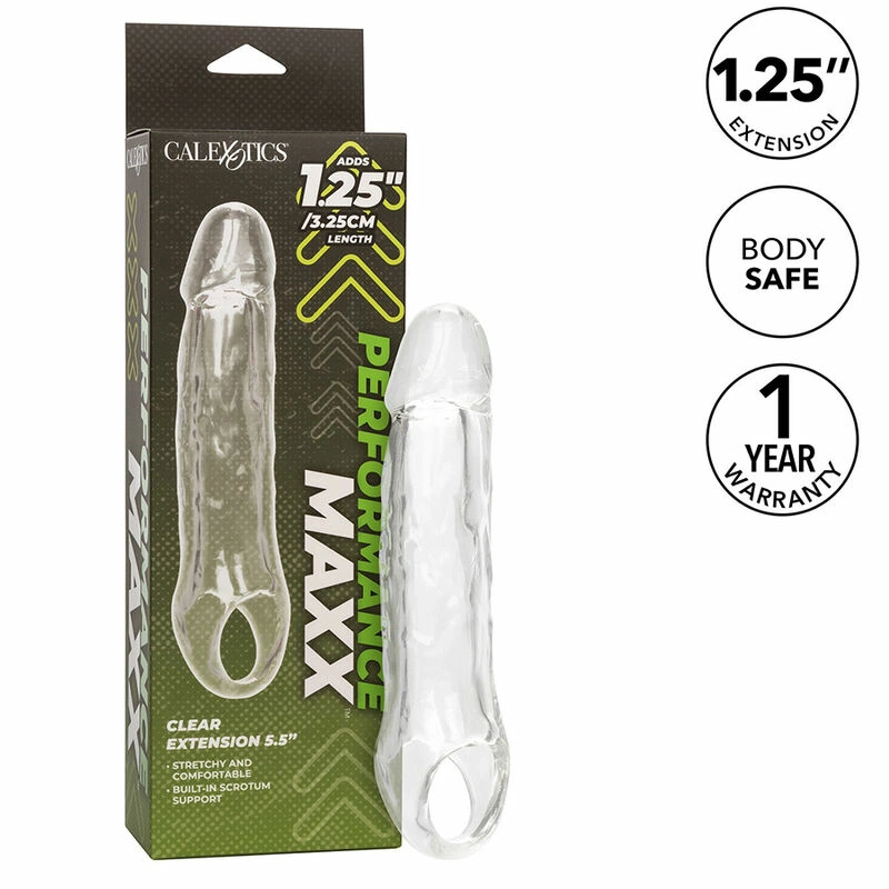 CalExotics Performance Maxx Clear Extension 5 - Boutique Anelma CalExotics Performance Maxx Clear Extension 5