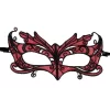 Queen Lingerie Lace Mask - Black Lace with Red Accents - Boutique Anelma Queen Lingerie Lace Mask - Black Lace with Red Accents