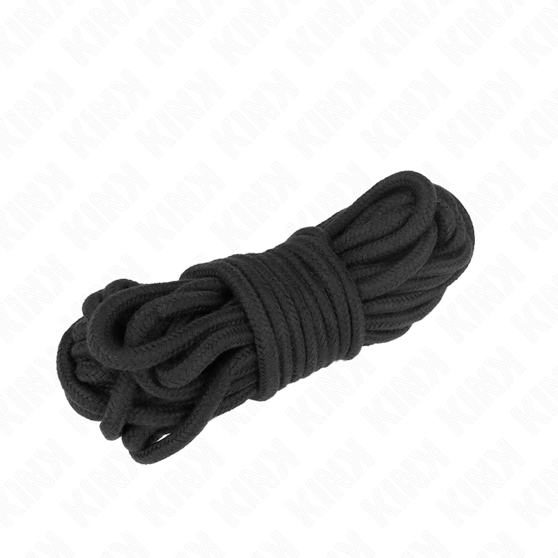 KINK Cotton Rope 5m Black - Soft Bondage Cord - Boutique Anelma KINK Cotton Rope 5m Black - Soft Bondage Cord
