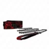 KINK Genuine Leather Lace Collar & Leash Set 105 cm - Elegant Black