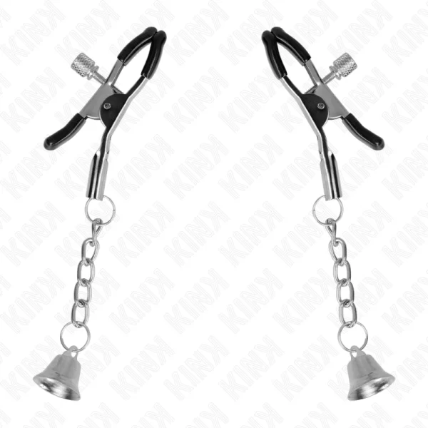 <b>Discover Elevated Craftsmanship and Sensory Design with KINK Silver Bell Pendant Adjustable Nipple Clamps 6cm</b><br><br>Step into a world of sophisticated control and refined style with the KINK Silver Bell Pendant Adjustable Nipple Clamps. Crafted for those who appreciate premium quality and attention to detail
