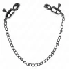 KINK Flat Chain Nipple Clamps Black 30 cm - Adjustable Metal Design - Boutique Anelma KINK Flat Chain Nipple Clamps Black 30 cm - Adjustable Metal Design