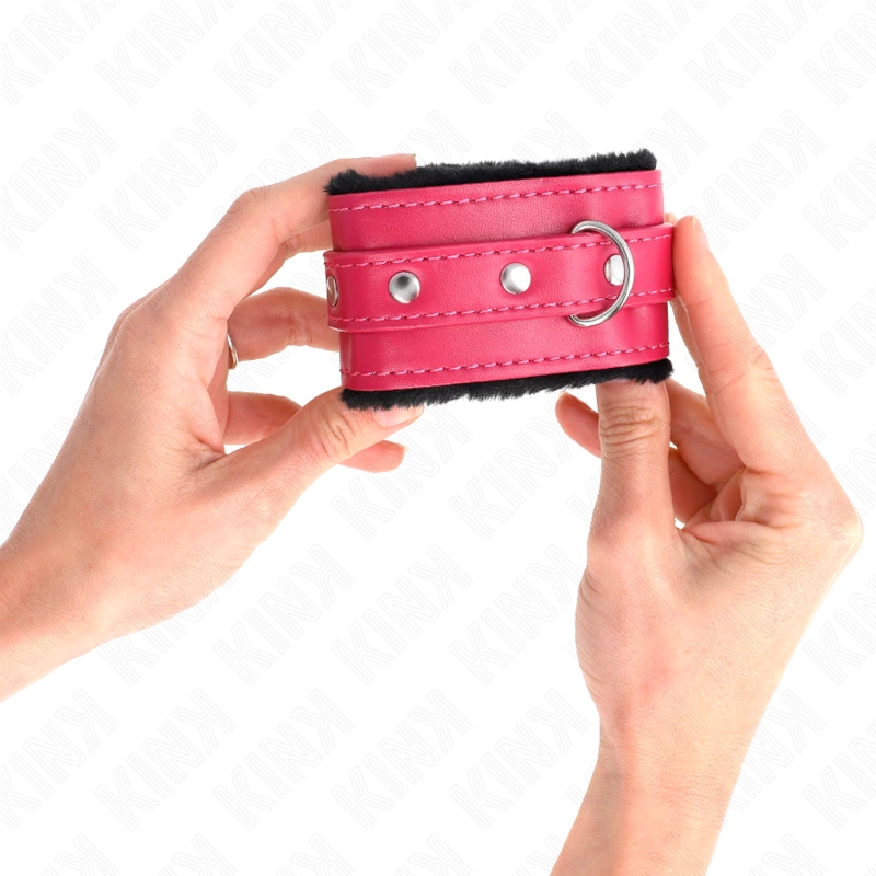 Cuffs - Boutique Anelma expertly crafted for those who appreciate both elegance and functionality. Designed in a stylish black finish complemented by Raspberry Rose detailing