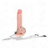 KINK Triple Chrome Metal Ring Set with 26 cm Chain & Adjustable Clips