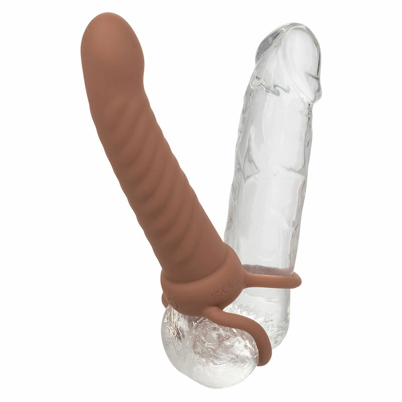 Uprzęże - Boutique Anelma <p>Discover advanced versatility with the CalExotics Maxx Ribbed Dual Vibrating Probe