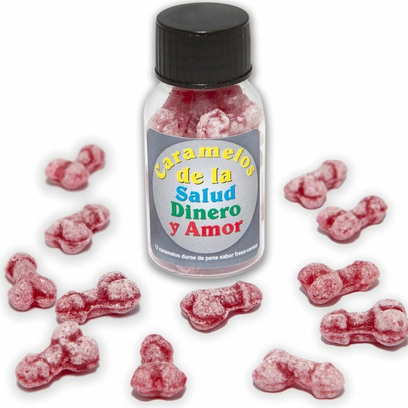 Diablo Picante Health-Money-Love Candies Strawberry & Cherry 12 pcs adult funny