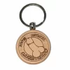 Diablo Picante Wooden Keychain Natural Finish Compact Fun Gift - Boutique Anelma adult funny