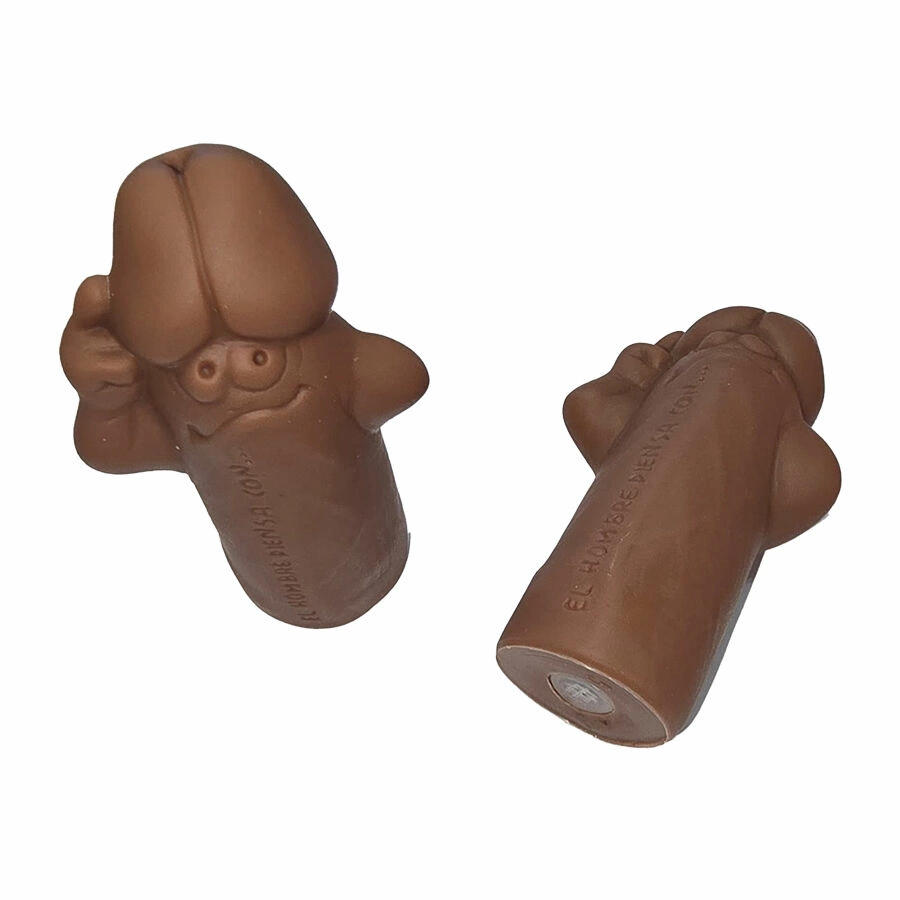 Diablo Picante Brown Party Whistle 12cm - Soft Rubber Festive Accessory adult funny
