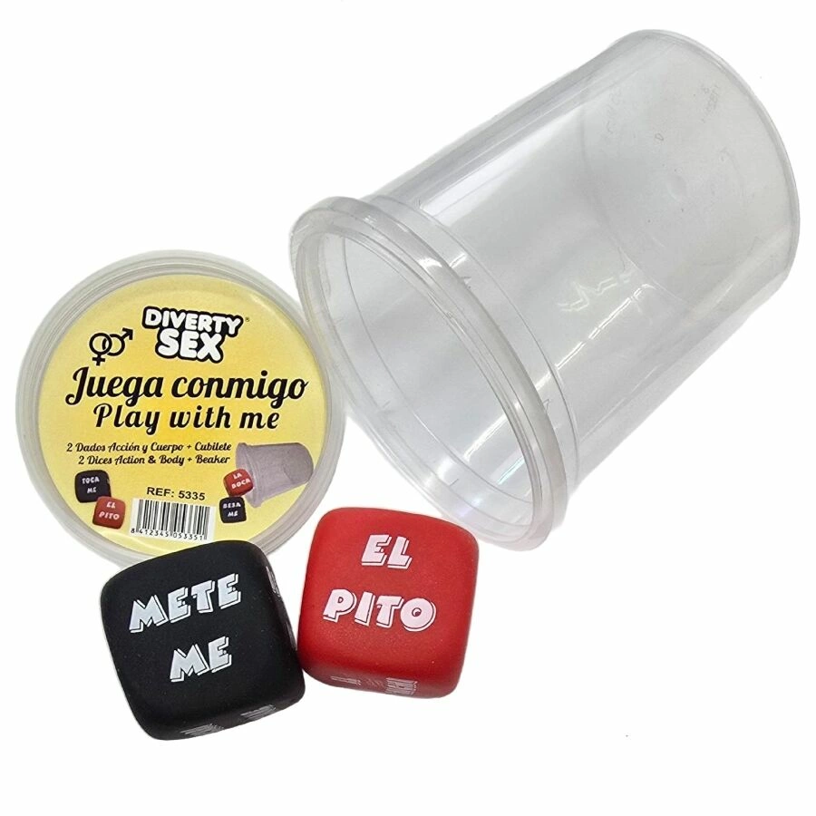 Diverty Sex DIABLO PICANTE Dice Game - Action & Body Part Set with Cup adult funny