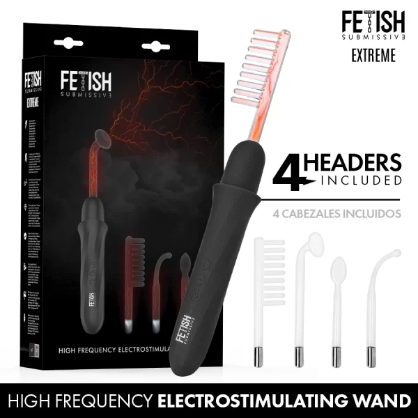 Fetish Submissive High Frequency Electro-Stimulation Wand