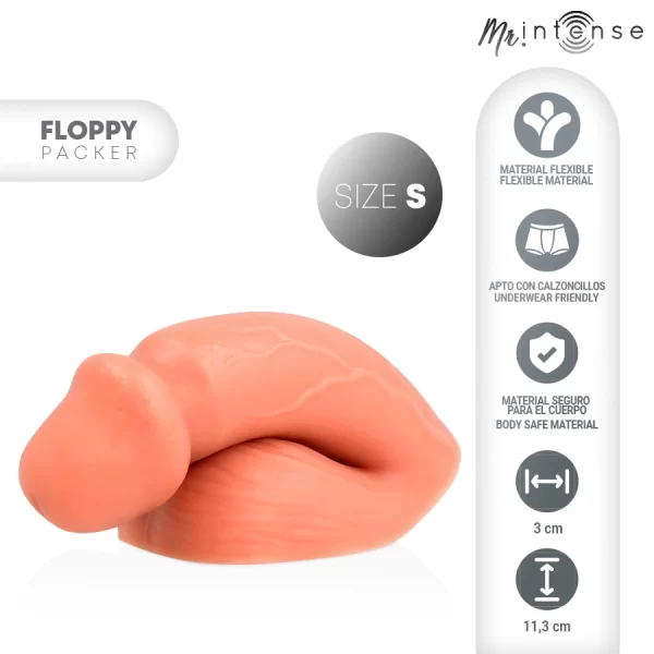 MR INTENSE Floppy S Silicone Anatomical Packer - Skin Tone