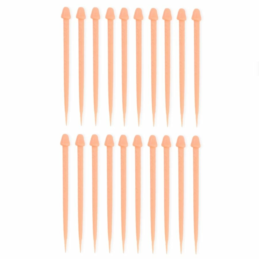 DIABLO PICANTE Spidered Snack Picks Flesh Tone 20-Pack Party Set adult funny