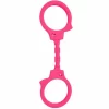 DIABLO PICANTE Silicone Handcuffs Pink - Flexible Ergonomic Party Accessory