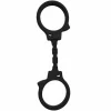 DIABLO PICANTE Silicone Handcuffs Black - Flexible Party Accessory