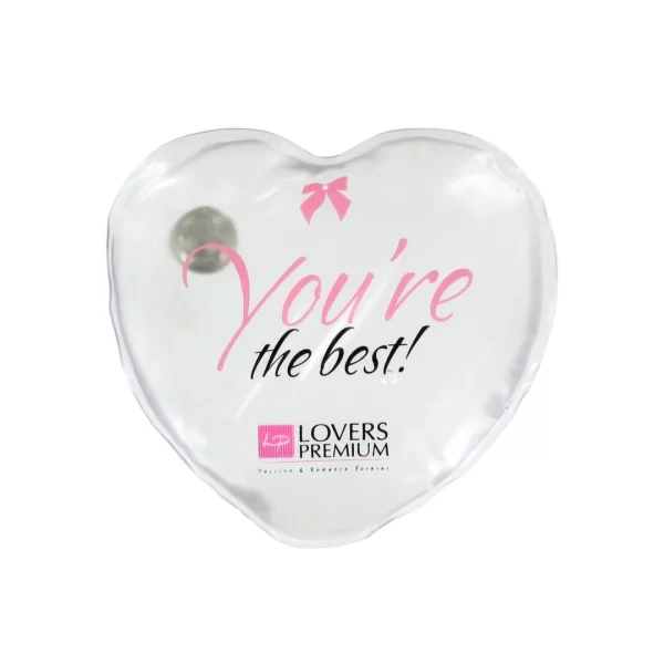 LoversPremium Hot Massage Heart XL Reusable Body Warmer 12x12cm Red