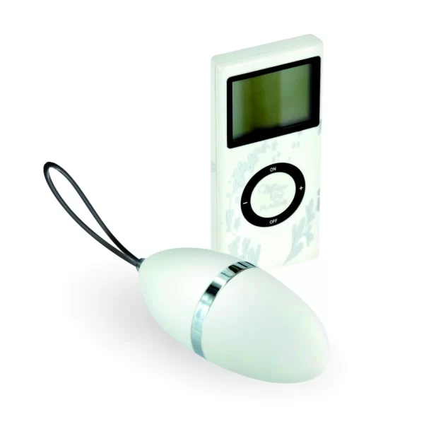 Plaisirs Secrets Vibrating Egg White - Wireless Remote